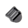 Fashion accessories black plastic square adjustable belt buckle