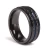 Import Fashion black zirconium titanium valentines finger ring for wedding from China
