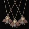 Fashion custom Jewelry Women&#039;s Jewelry Crystal Metal Insect custom Miyuki jewelry necklaces