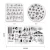 Import Fashion  Different Shape New Design Nails Art Print Template DIY Nail Tools Nail Stamping Plates from China