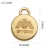 Import Fashion Gold custom sewing tags for swimwear,Zinc alloy metal engraved logo tags for garments from China