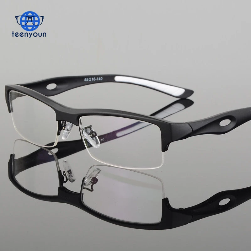 Fashion Myopia  spectacle tr90 glasses frame eyeglasses optical eyewear frames men glasses High Quality  Half Frame Glass