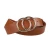 Import Fashion PU Leather Belt for Dresses Jeans Double O-Ring Buckle Belt for Women from China