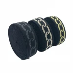 Fashion Shingy Customized Logo 2.5cm Jacquard Elastic Band Resilient Webbing For Underwear