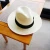 Import Fashion white fedora hat with white ribbon band for women from China