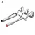 Import Fashionable bbq bread clip food tong stainless steel function food clip from China