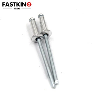 Fastking Aluminium stainless steel DIN7337 Dome head open end blind POP rivets