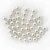 Import faux machine attaching white abs plastic decoration pearl loose pearls no holes in bulk from China