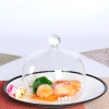 Fine glass smoke  molecular gastronomy hotel chef supplies artistic conception cold dish creative pumpkin cover tableware