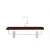 Import Finished high quality garment Metal clips Wooden pants hanger rack from China