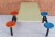 Import Fireproof Customized size school canteen fast food restaurant table chairs set from China