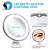 Import Flexible Strong Suction 10X Magnifying Fogless Make Up Wall Mounted Bathroom Makeup Mirror With Led Light from China