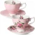 Import Floral Gold Pattern Banquet  Fine Bone China 15pcs Tea Coffee Set from China