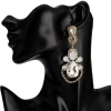 Flower rhinestone earring 2021 dangle drop earrings crystal earings beautiful stones statement Luxury sparkly jewelry