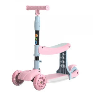 Foldable children&#x27;s scooter with seat / wholesale 3-wheel scooter for children / Kick Scooter foot scooter for children for sale