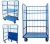 Import folding storage rolling container, roll cage with 4 door open from China