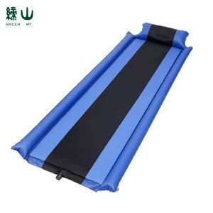 Folding Ultralight Camping Mat Inflating Automatic Sponge Inflation Bed Air Sleeping Pad With Armrest And Pillow