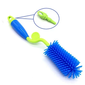 Food Grade BPA Free Wholesale Silicone Baby Bottle Cleaning Brush