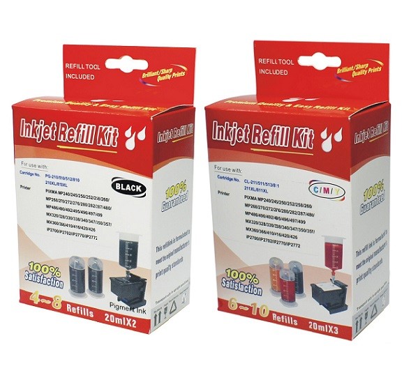 for canon IP3600 IP4760 Printer CLI-221 PGI-220 CLI-511 CLI-811 Cartridge ink refill tool kit