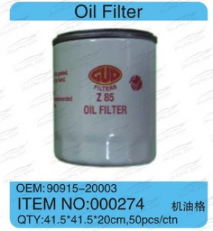 for hiace commuter accessories #90915-20003 oil filter for for hiace 2005