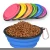 Import Free Sample Custom Foldable Silicone Pet Water Bowl Collapsible Travel Dog Bowl from China