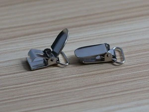 Free sample metal suspender clip for garment accessory