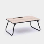 Free samples Portable Adjustable desk Folding Laptop Table Movable Multipurpose Wooden Computer table office Computer desk