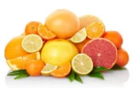 Fresh mandarin orange citrus fruits