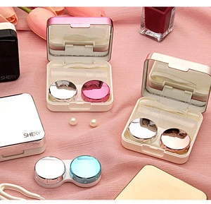 FreshLash wholesale factory price Beautiful Lens Box Cheap Fastshipping Container Contact Lenses Case