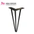 Import Furniture parts vintage coffee table wholesale black hair pin table  legs from China