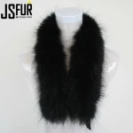 Genuine black 70cm wholesale raccoon fur trim for hood