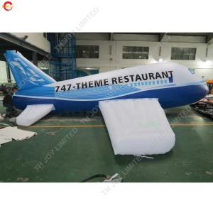giant helium inflatable airplane for outdoor advertising commercial inflatable plane balloon float in sky