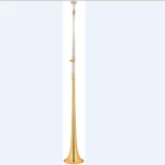 gold lacquer bb c key post horn harald trumpet