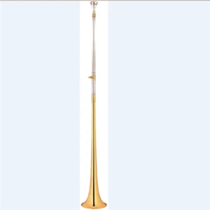 gold lacquer bb c key post horn harald trumpet
