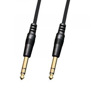 Gold plating Oxygen-Free 1/4" Audio Speaker 6.35 Stereo male to male Guitar Cable