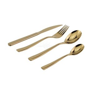 Gold Silverware Set Stainless Steel Flatware Set, Kitchen Utensil Set Service for 4, Tableware Cutlery Set