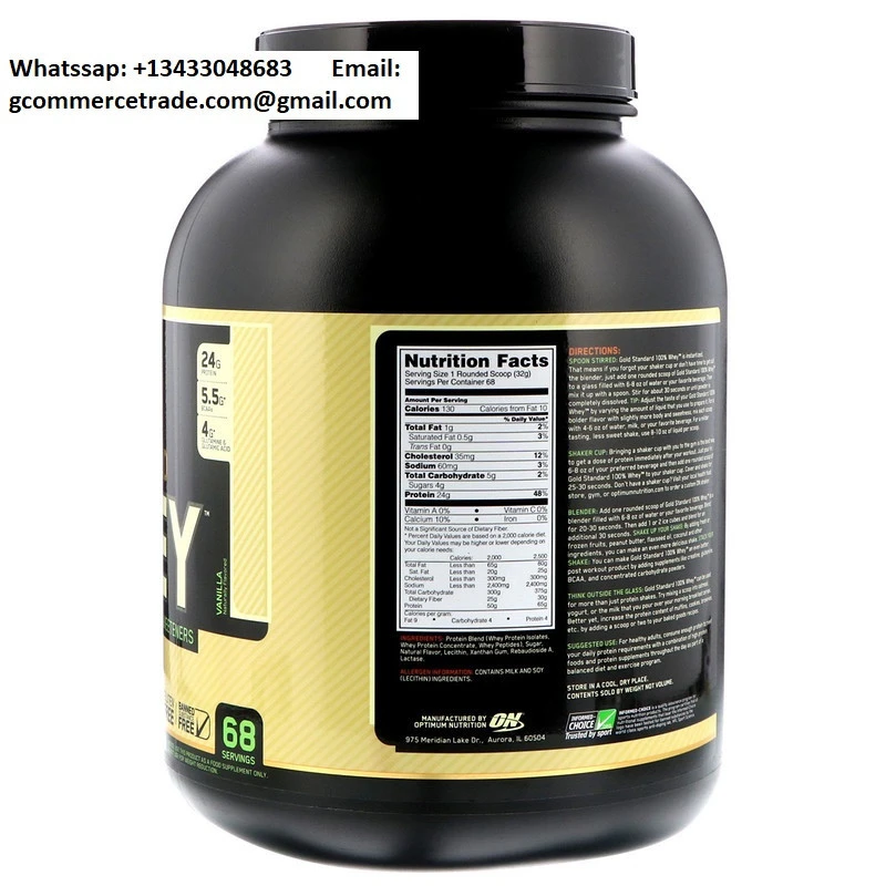 Gold Standard, 100% Whey, Naturally Flavored, Vanilla, 4.8 lbs (2.18 kg)