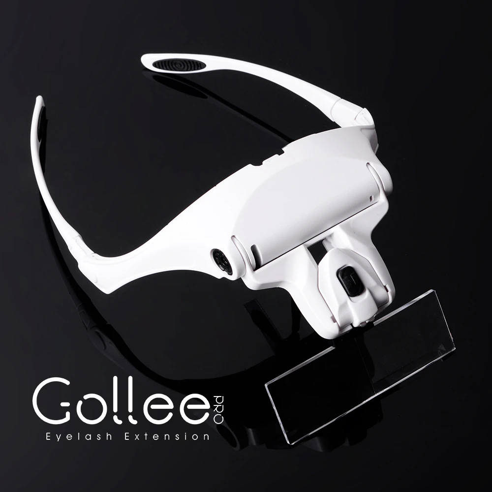 Gollee With Led Light 5 Sets Of In Lash For Eyelash Extension Magnifying Glasses