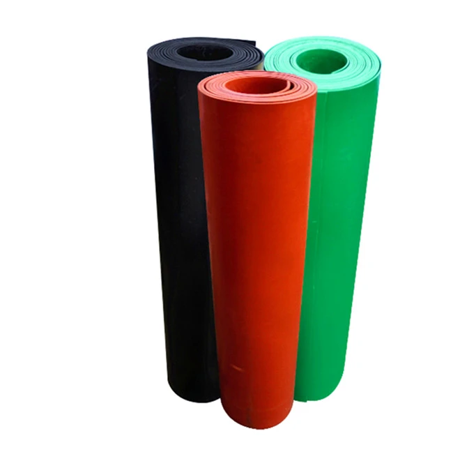 Good tensile strength excellent resistance sbr neoprene rubber mat roll white rubber sheets