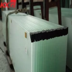 Guangdong dongguan glass factory price frosted wholesale sandblasted glass design
