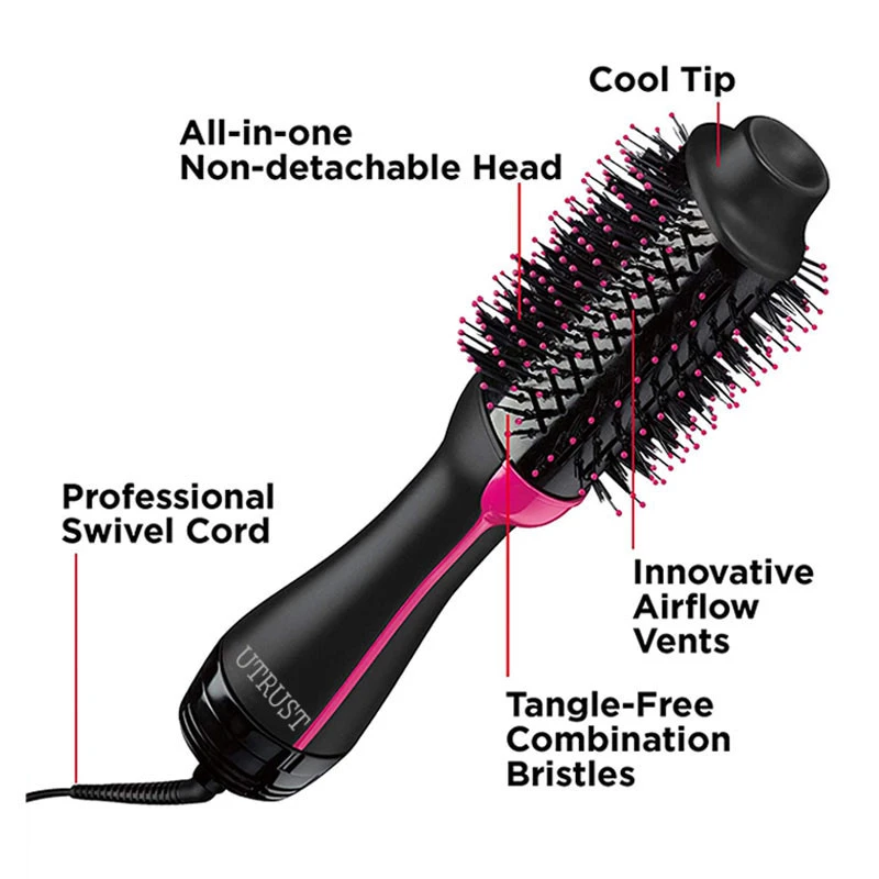 Hair Dryer Brush One Step Hair Dryer Brush Hot Air Brush Comb For Women