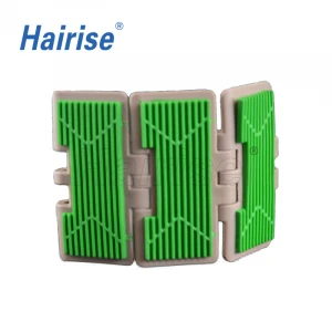 Hairise 820 Anti-skid manufacturer of conveyor system  plastic slat top chain for transmission equipment conveyor