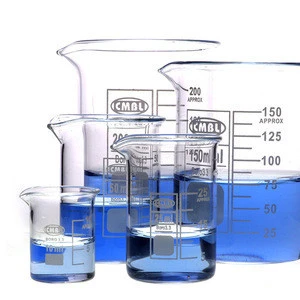 Hand Blown Clear Borosilicate Glass Measuring Beaker for Laboratory