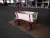 Import hand truck hand trolley transport wagon cart wooden wagon garden trolley with strong tubular steel construction protective roof from China