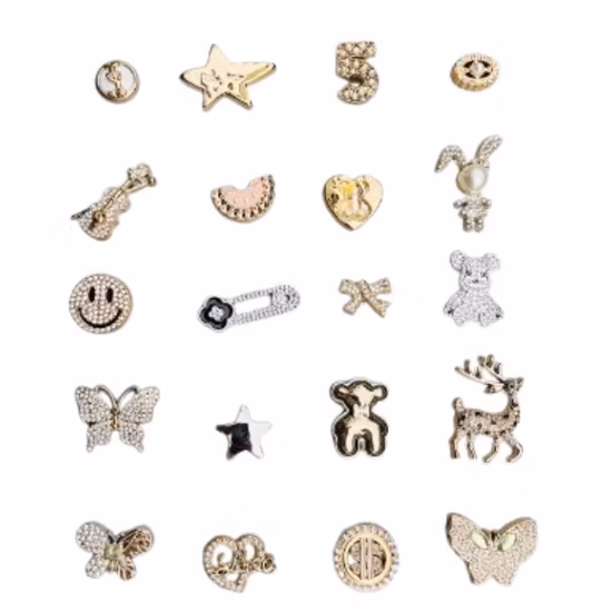 Handmade DIY Materials Rhinestone Jewelry Accessories Flower Violin Shoe Buckle