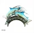 Import Handmade Gift Wrought Iron Hanging Dolphin Wall Metal Crafts Home Decoration from China