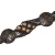 Import Handmade wax rope round wooden beads with retro patterns waist chain women from China