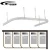 Import hanging shower curtain rail with suspension poles from China