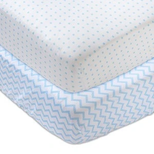 Healthier than non woven comfortable antibacterial colored pattern 100% jersey cotton crib bed bug mattress pad cover