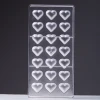 Heart Shape Chocolate Mould,Polycarbonate Chocolate Plastic Cake Decorating Tools,Bakeware Molds
